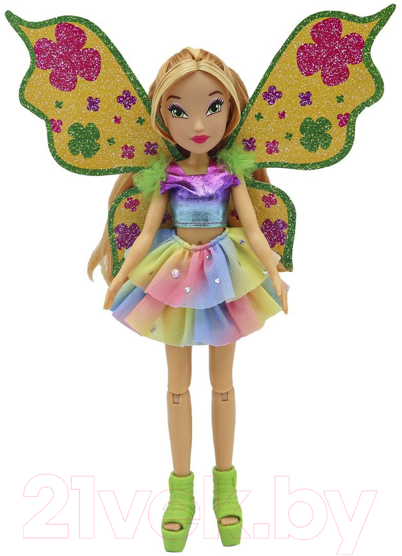 Кукла с аксессуарами Witty Toys Winx Club Флора с крыльями и глиттером / IW01312202