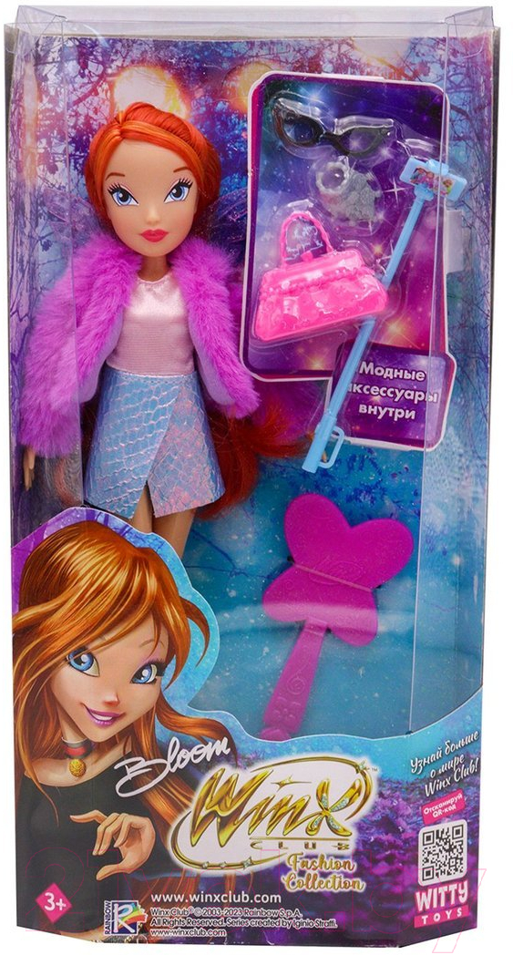 Кукла с аксессуарами Witty Toys Winx Club Fashion Блум с крыльями / IW01372201