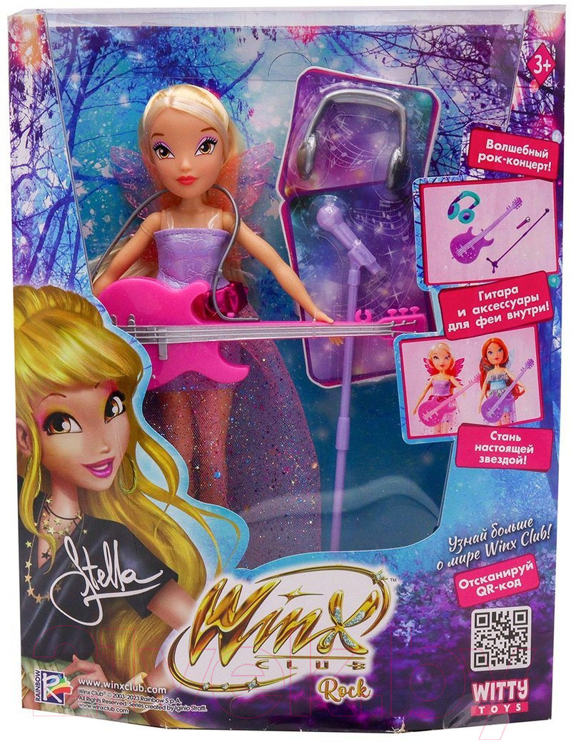 Кукла с аксессуарами Witty Toys Winx Club Rock Стелла с крыльями / IW01332203