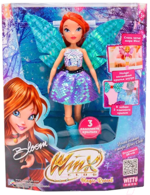 Кукла с аксессуарами Witty Toys Winx Club Magic Reveal Блум с крыльями / IW01302201