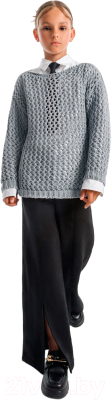 Джемпер детский Amarobaby Knit Trend / AB-OD21-KNITT2602/11-152 (серый, р.152)