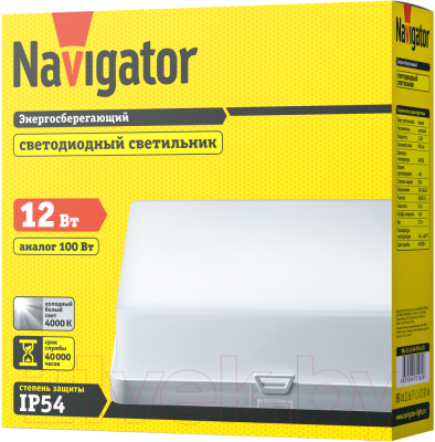 Светильник ЖКХ Navigator NBL-S1-12-4K-IP54-LED / 71 582