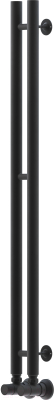 Полотенцесушитель водяной Маргроид Inaro 100x8 (черный матовый, частичная комплектация)