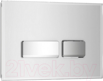 Кнопка для инсталляции Wave E1 / 552531 (белый/хром стекло)