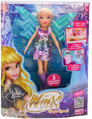 Кукла с аксессуарами Witty Toys Winx Club Magic Reveal Стелла с крыльями / IW01302203