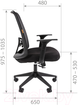 Кресло офисное Chairman 535 LT (черный/черный)
