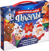 Набор пазлов Puzzle Time Новогодний 5 в 1 / 9627294 - 