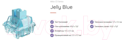 Клавиатура Akko 3098B One Piece Wano Country 3 Modes RGB / 300984 (CS Jelly Blue Switch)