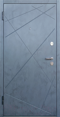 Входная дверь Промет Луара бетон графит (86x205, левая)