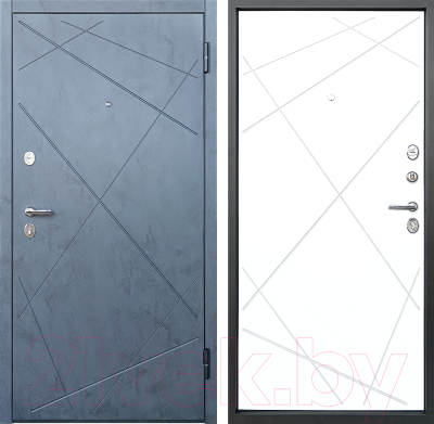 Входная дверь Промет Луара бетон графит (96x205, правая)