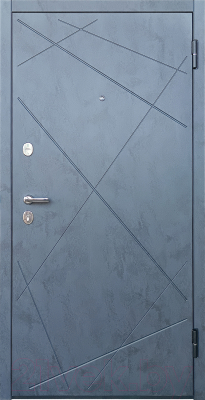 Входная дверь Промет Луара бетон графит (96x205, правая)