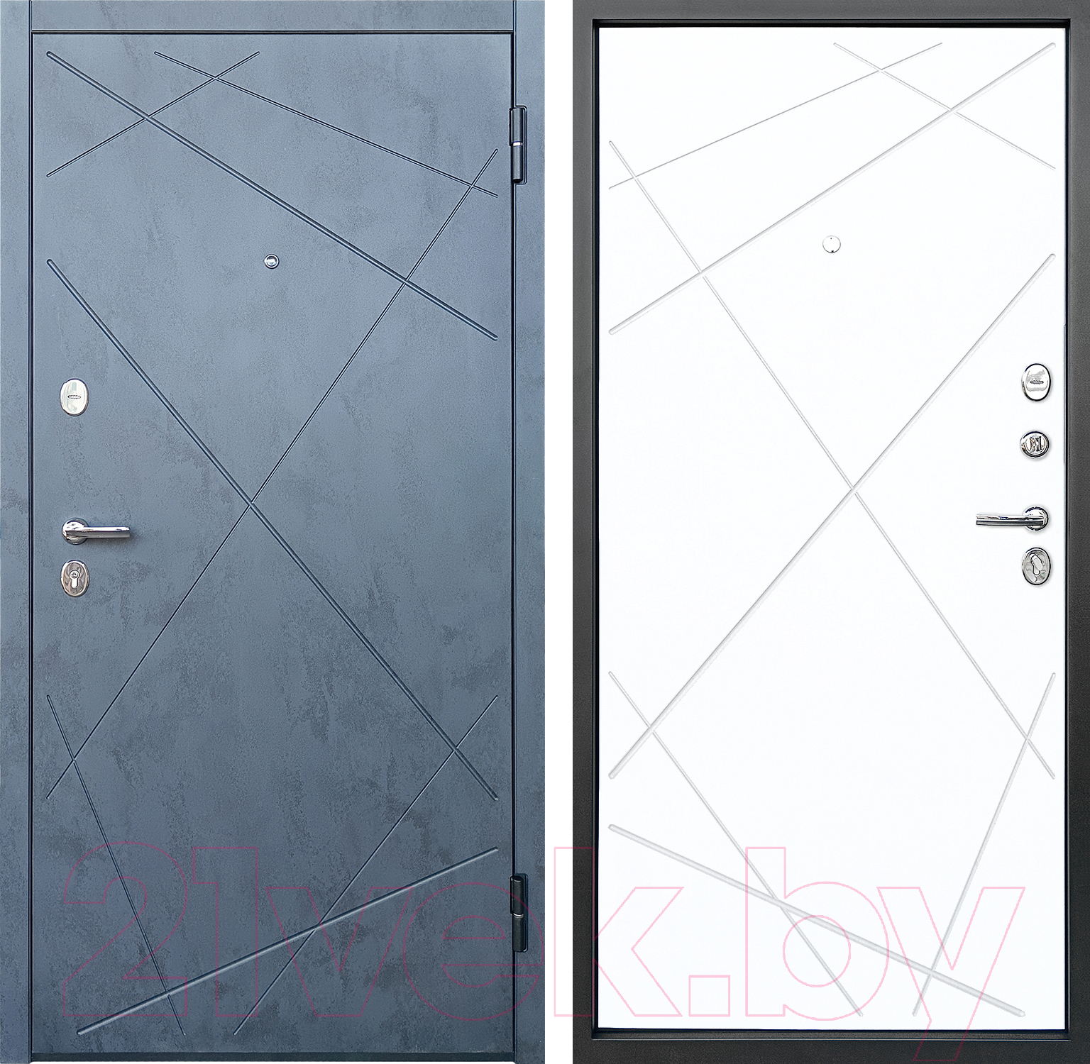 Входная дверь Промет Луара бетон графит