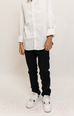 Рубашка детская Isee UN-71849B (р-р 30/110-116, белый)
