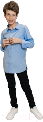 Рубашка детская Isee UN-71849B (р-р 36/146-152, цвет голубой)