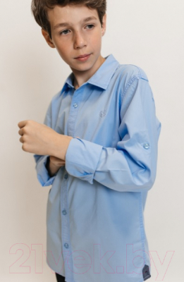 Рубашка детская Isee UN-71849B (р-р 42/170-176, голубой)