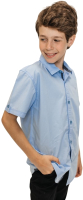 Рубашка детская Isee UN-71851B (р-р 38/158-164, голубой) - 