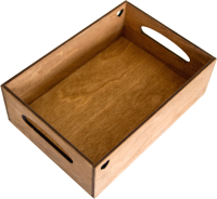 Ящик для хранения Yulisa С сердечком / AG-00068 (коричневый) - 
