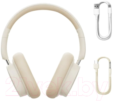 Беспроводные наушники Baseus Bowie D05 Wireless Headphones / NGTD020202 (кремовый/белый)