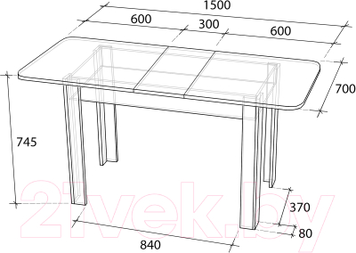 Обеденный стол Артём-Мебель СН-130.01 (дуб экспрессив песочный)
