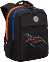 Школьный рюкзак Grizzly RB-456-4 (черный/оранжевый) - 