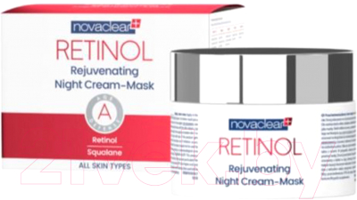 Маска для лица кремовая Novaclear Retinol Омолаживающая ночная с ретинолом (50мл)