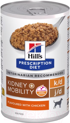 Влажный корм для собак Hill's Prescription Diet k/d + Mobility / 607713 (370г)