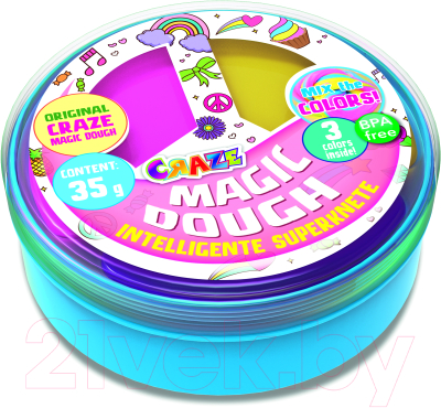 Набор для творчества Craze Magic Dough Попрыгунчик / 26373.E (фиолетовый/розовый/желтый)