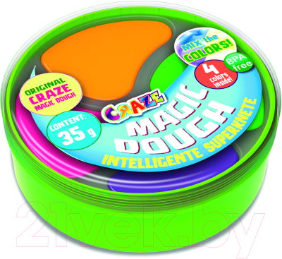 Набор для творчества Craze Magic Dough Попрыгунчик / 26373.G (оранжевый/зеленый/фиолетовый/розовый)