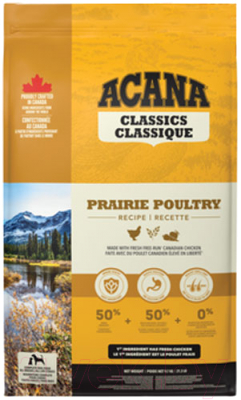Сухой корм для собак Acana Prairie Poultry Recipe (9.7кг)