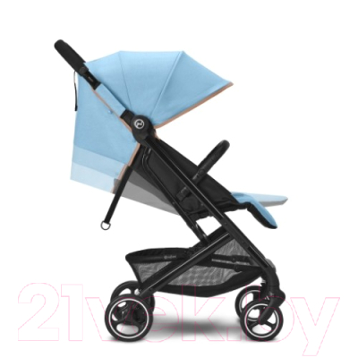 Детская прогулочная коляска Cybex Beezy (Beach Blue, с дождевиком и бампером)