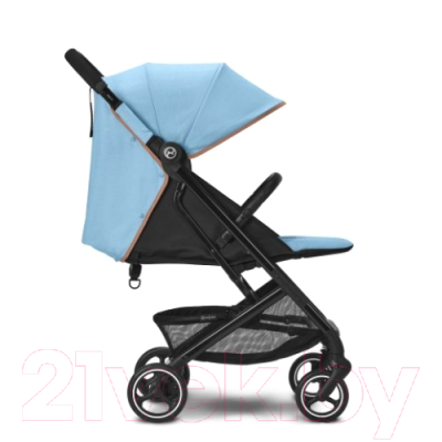 Детская прогулочная коляска Cybex Beezy (Beach Blue, с дождевиком и бампером)