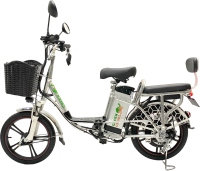Электровелосипед Green Camel Транк 18 V8 R18 60V гидравлика (серебристый) - 