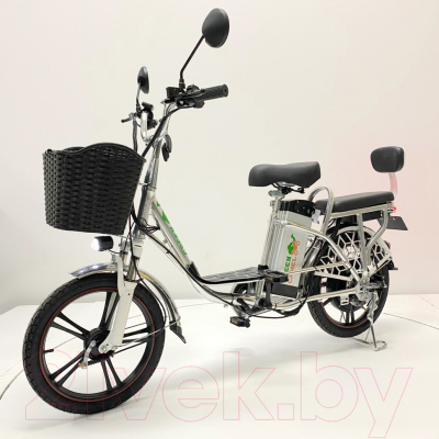 Электровелосипед Green Camel Транк 18 V8 R18 60V гидравлика (серебристый)