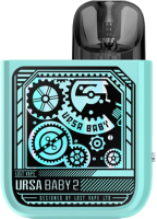 Электронный парогенератор Lost Vape Ursa Baby 2 Pod 900 mAh (2.5мл, Pop Blue/Time Gear) - 