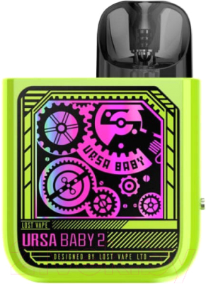 Электронный парогенератор Lost Vape Ursa Baby 2 Pod 900 mAh (2.5мл, Pop Green/Time Gear)