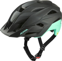 Защитный шлем Alpina Sports Stan Mips / A9768-39 (р-р 51-55, черный/бирюзовый матовый) - 