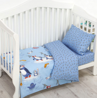 Комплект постельный для малышей АртПостель Пингвиния 130 - 