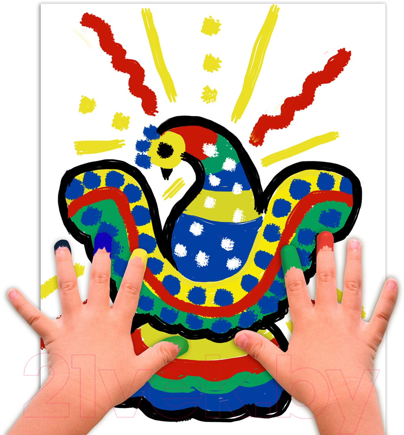 Пальчиковые краски Brauberg Kids. Классика / 192397 (12цв) — фото 6