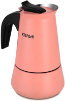 Гейзерная кофеварка Kitfort КТ-7148-1 (темно-коралловый) - 