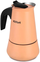 Гейзерная кофеварка Kitfort КТ-7148-2 (персиковый) - 