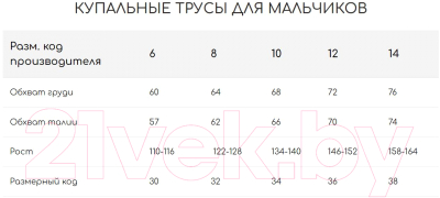 Плавки детские Aloha Mare G20-105 (р.6 рост 110-116, графит/оранжевый/желтый)