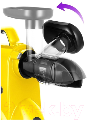 Соковыжималка электрическая Kitfort КТ-1142-3 (черный/желтый)