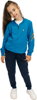 Спортивный костюм детский Isee DF55867 (р-р 30/122-128, бирюзовый/синий) - 