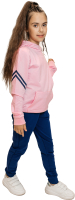 Спортивный костюм детский Isee DF55868 (р-р 32/128-134, розовый/синий) - 