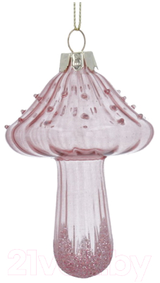 Елочная игрушка Gisela Graham Pink Hydrangea Гриб / 1906