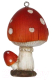 Миниатюра изображения товара Елочная игрушка Gisela Graham Potting Shed Мухомор двойной / 11158_1