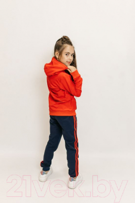 Спортивный костюм детский Isee DF55869 (р-р 36/146-152, красный/синий)
