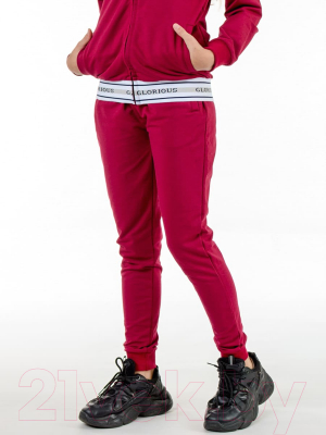 Спортивный костюм детский Isee DF55870 (р-р 32/128-134, бордовый)