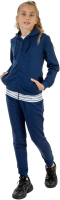 Спортивный костюм детский Isee DF55870 (р-р 36/146-152, синий) - 