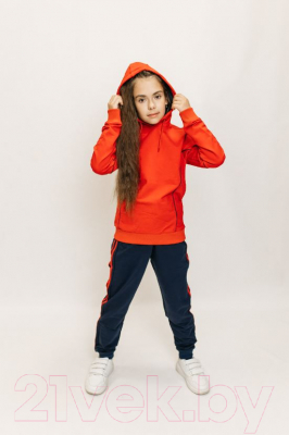 Спортивный костюм детский Isee DF55869 (р-р 40/164-170, красный/синий)